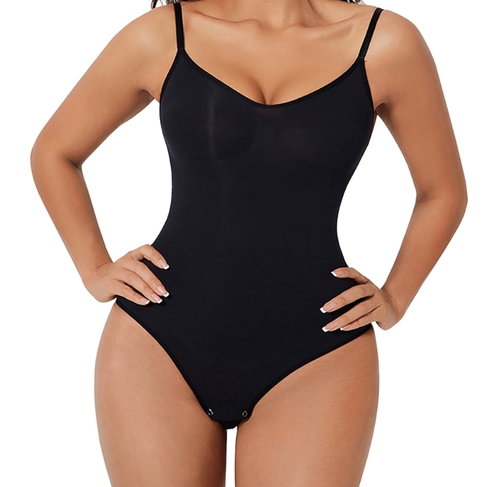 Black And Tan TWO Women's Shapewear Bodysuit 2 For 1
